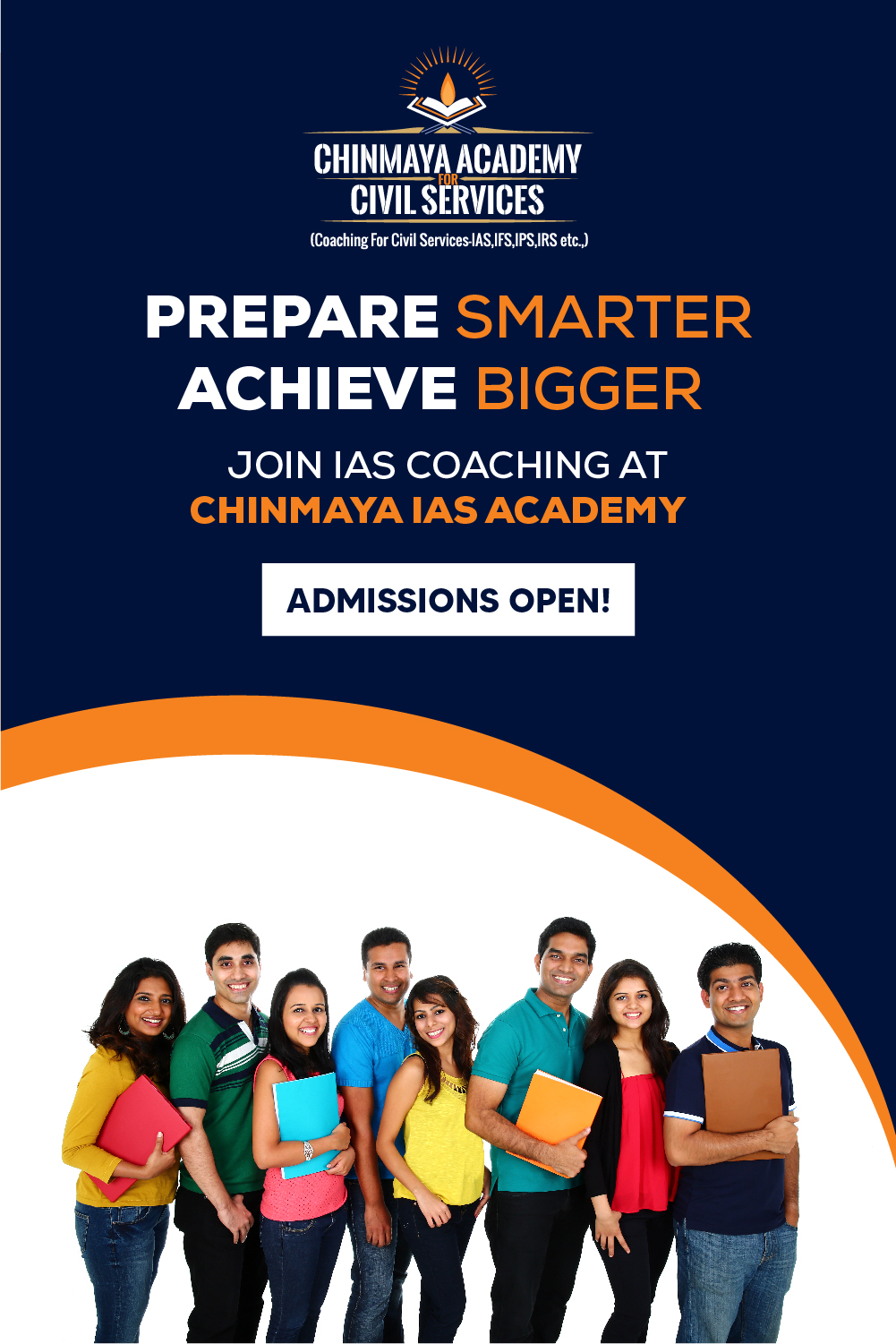 poster about IAS coaching by Chinmaya IAS Academy