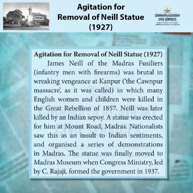 REMOVAL OF NEILL STATUE